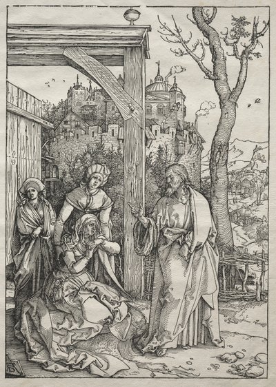 Leven van de Maagd: Christus neemt afscheid van zijn moeder door Unknown artist