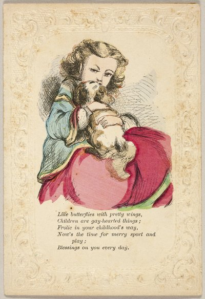 Als vlinders met mooie vleugels (valentijn) door Unknown artist