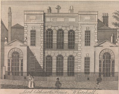 Het huis van Lord Cathcart, Whitehall; pagina 58 (Volume One) door Unknown artist