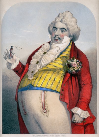 Luigi Lablache als Dr. Dulcamara in Donizetti
