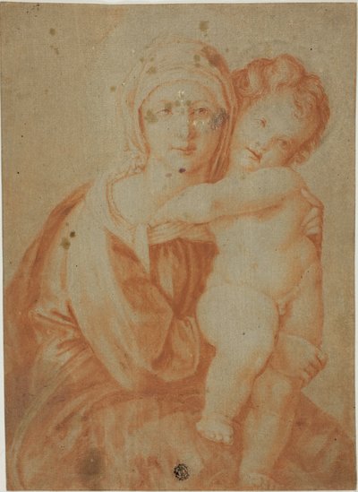 Madonna en Kind door Unknown artist