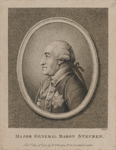 Generaal-majoor Baron Steuben (ets) door Unknown artist