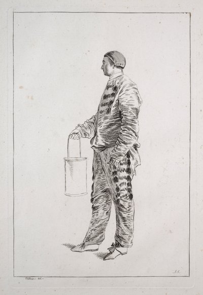 Man staand door Unknown artist