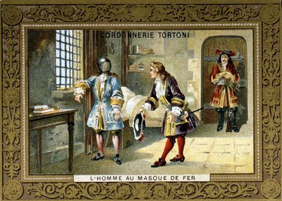 Man met ijzeren masker opgesloten in de gevangenis van Saint Margarita door Unknown artist
