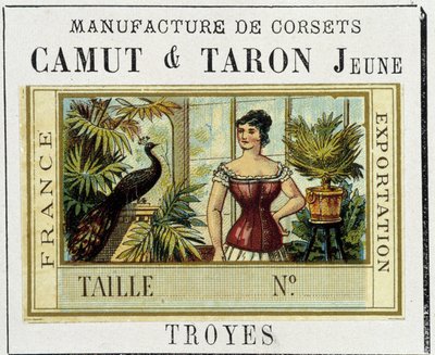Fabricage van korsetten, Camut en Taron Young door Unknown artist