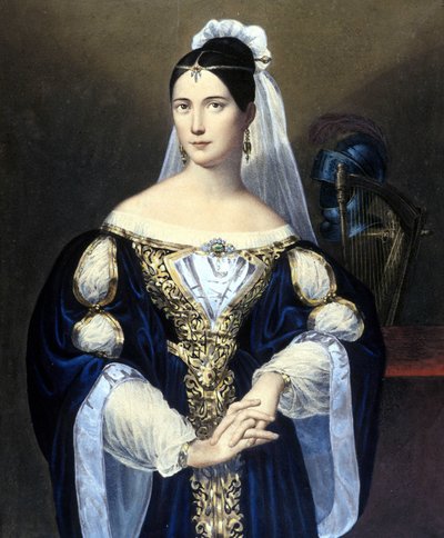 Maria de la Felicidad Malibran (1808 - 1836). door Unknown artist