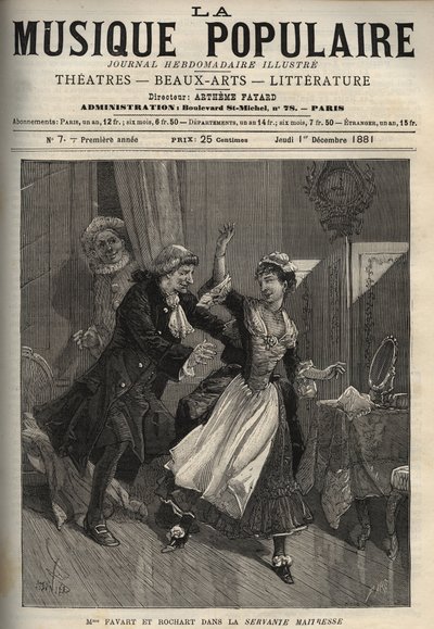 Marie Justine Benoite Duronceray, genaamd Madame Favart, en Rochart in 