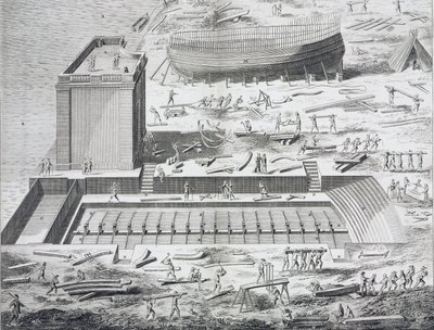 Marine, bouwplaats in "De Encyclopedie van Diderot en Alembert" door Unknown artist