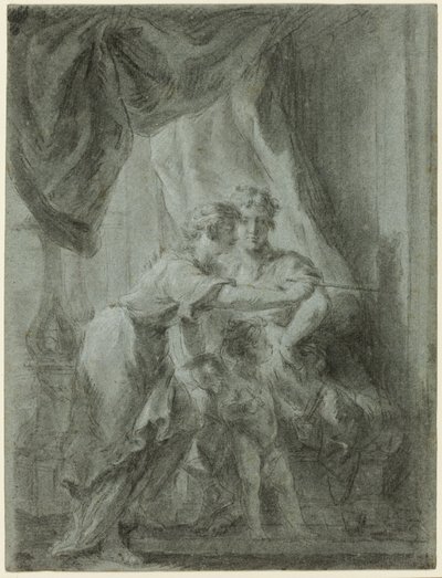 Mars, Venus en Cupido door Unknown artist