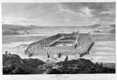 Medine en het graf van de kaliefen. door Unknown artist