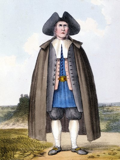 Lid van de Hervormde Quakers sekte in Engeland aan het einde van de 18e eeuw door Unknown artist