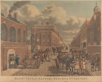Brouwerij van Messrs. Truman, Hanbury, Buxton & Co., Spitalfields door Unknown artist