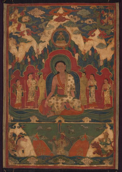 Milarepa op de berg Kailash door Unknown artist