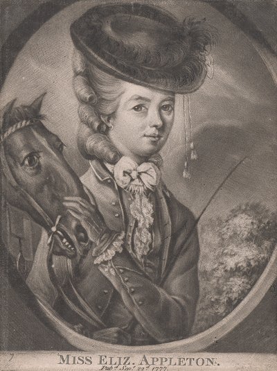 Miss Elizabeth Appleton door Unknown artist