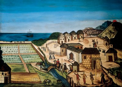 Missie San Jose del Cabo, vicekoninkrijk Mexico door Unknown artist
