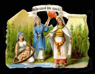 Mozes gered uit het water door Unknown artist