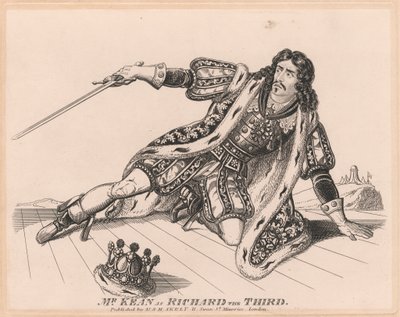 Mr. Kean als Richard III door Unknown artist