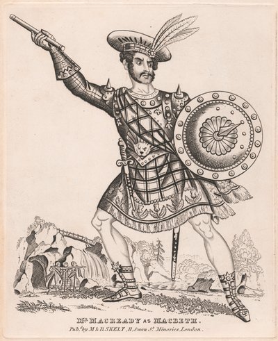 Mr. Macready als Macbeth door Unknown artist
