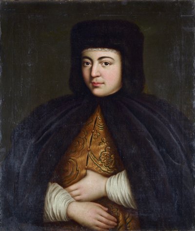 Portret van Tsarina Natalia Naryshkina (1651-1694) door Unknown artist