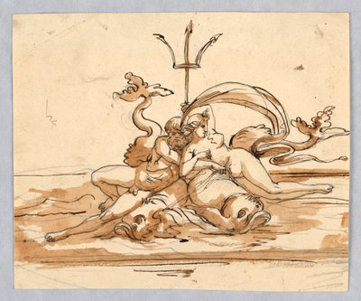 Neptunus en Amphitrite door Unknown artist
