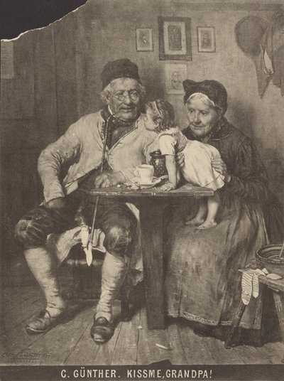 O. Günther - Kus me, opa! door Unknown artist
