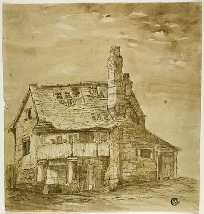 Oude boerderij door Unknown artist