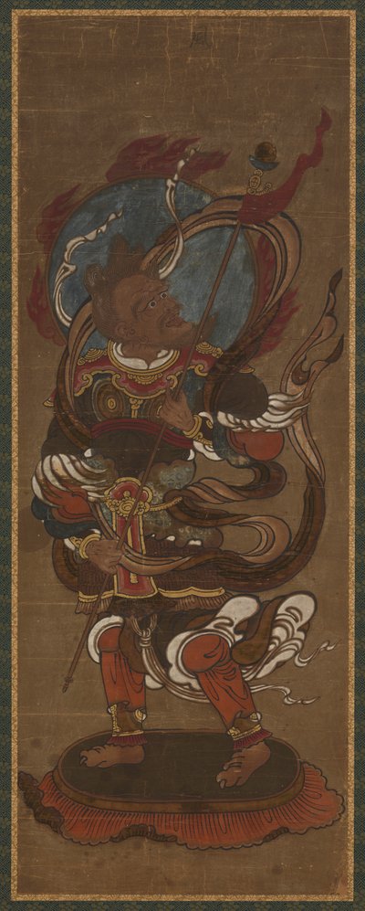 Een van de twaalf deva: Fu-ten (Vayu) door Unknown artist