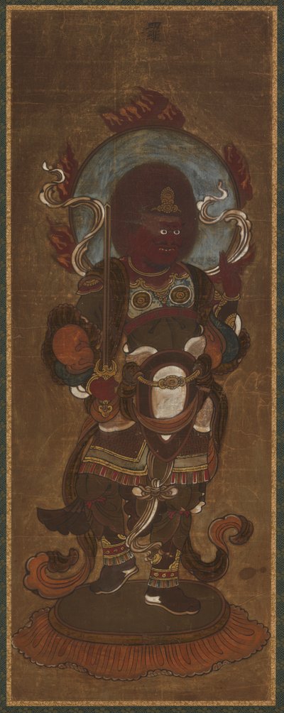 Een van de twaalf deva: Rasetsu-ten (Raksasa, specifiek Nirrti) door Unknown artist