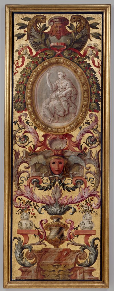 Eén geschilderd paneel door Unknown artist