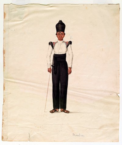 Ordonnansjongen, Madras Leger door Unknown artist