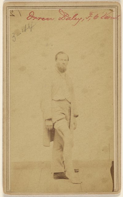 Orren Daley, F, 6 Vermont [slachtoffer burgeroorlog]. door Unknown artist