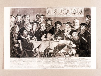 PROTESTANTSE HERVORMING: Luther, Melanchton, Calvijn, Zwingli, enz. door Unknown artist