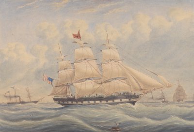 Pakketboot Ivanhoe 1849 door Unknown artist