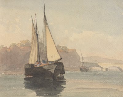 Paddle Steamer Bij Weymouth door Unknown artist