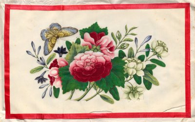 Schilderij Negen uit het Geïllustreerde Boek van Bloemen en Vlinders door Unknown artist