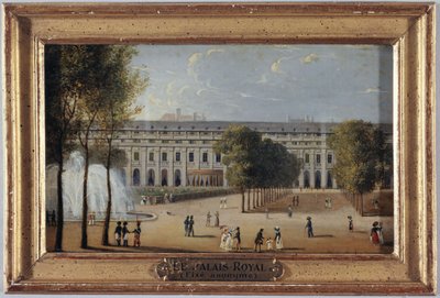 Palais-Royal tuinen, circa 1820, huidige 1e arrondissement door Unknown artist