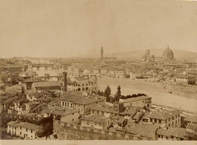 [Panoramisch uitzicht op Florence]. door Unknown artist