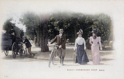 Parijs, promenade sous bois door Unknown artist