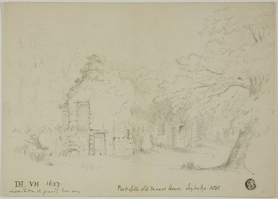 Deel van het oude landhuis, Toybridge door Unknown artist