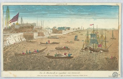 Kijkdoos, Vue de Blackwall, en Regardant Vers Greenwich, 62 door Unknown artist