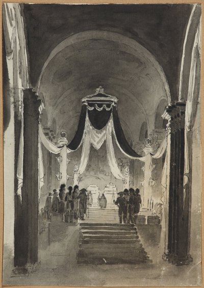 Peter en Paul Kathedraal Decoratie voor de Begrafenisceremonie van Peter III en Catharina II door Unknown artist