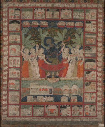 Pichvai van Shri Nathji door Unknown artist