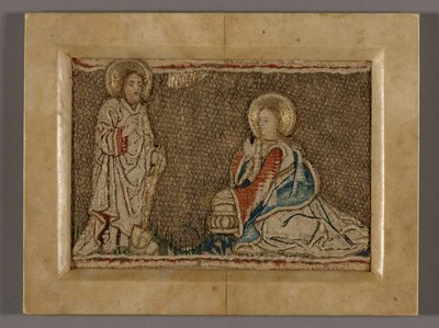 Afbeelding (waarschijnlijk van een Orphrey Band met Christus voor Maria Magdalena) door Unknown artist