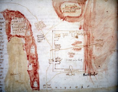 Plan van Antiochië (Antakya), stad in Turkije - in 