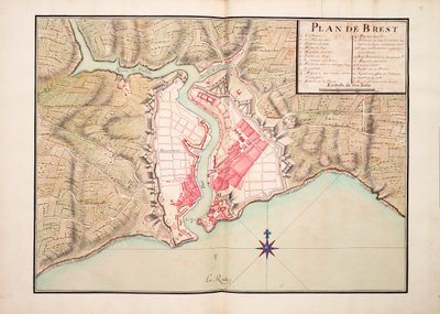 Plan van Brest door Unknown artist
