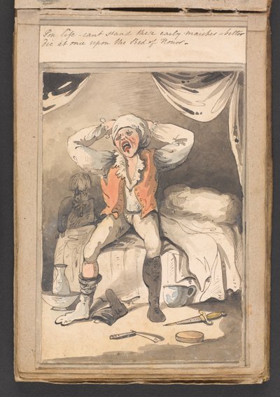Pon life - kan deze vroege marsen niet verdragen - beter meteen sterven op het bed van eer door Unknown artist