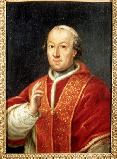 Paus Pius (Pio of Pius) VI (1717-1799). Anoniem schilderij. Rome, Museum van Risorgimento door Unknown artist