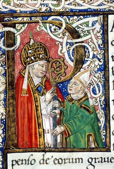 Paus Sint Gregorius I de Grote (540 - 604) door Unknown artist