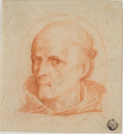 Portret Hoofd van een Franciscaner Monnik door Unknown artist