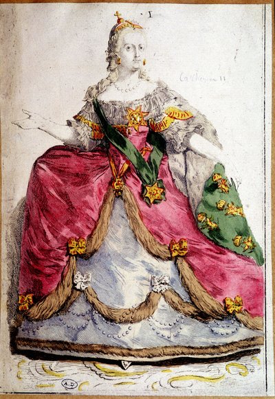 Portret van Catharina II van Rusland door Unknown artist